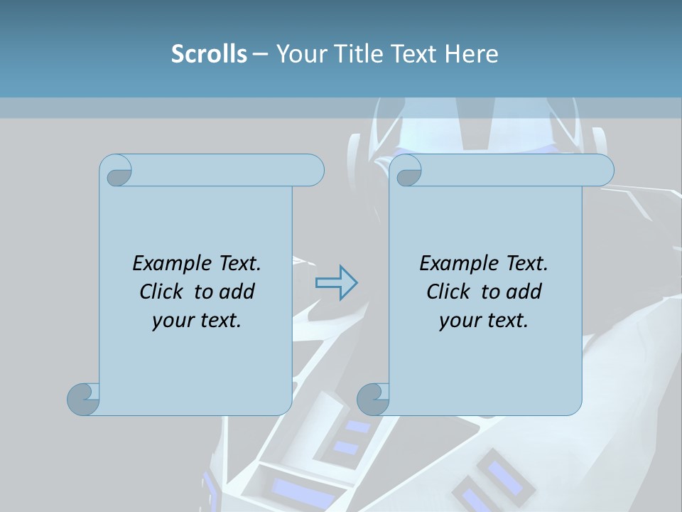 Soldier Cyborg Metal PowerPoint Template
