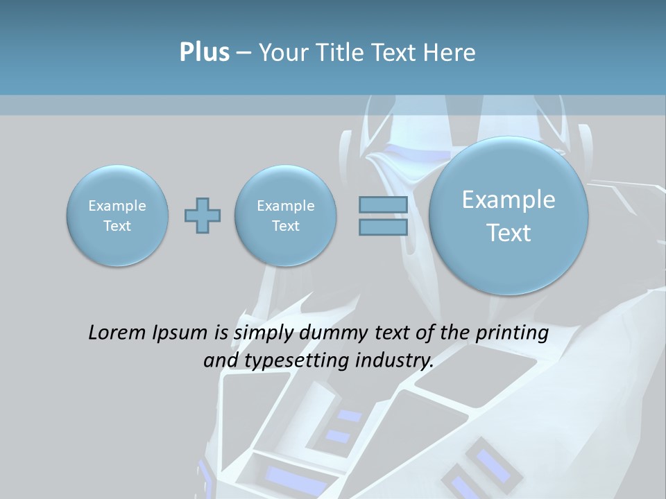 Soldier Cyborg Metal PowerPoint Template
