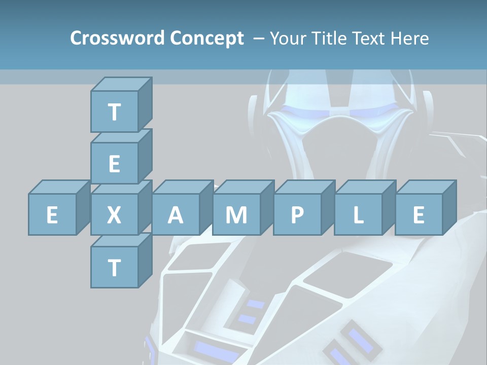 Soldier Cyborg Metal PowerPoint Template