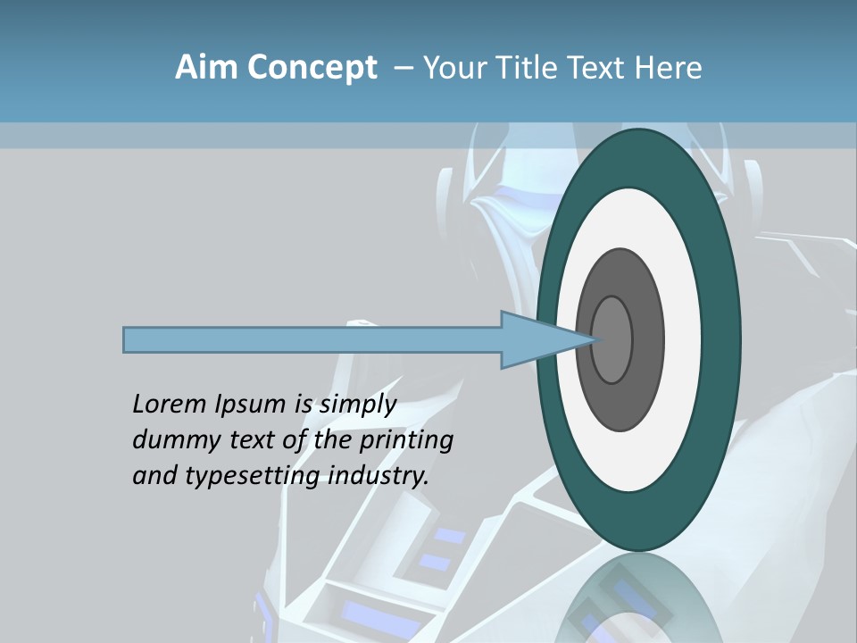 Soldier Cyborg Metal PowerPoint Template