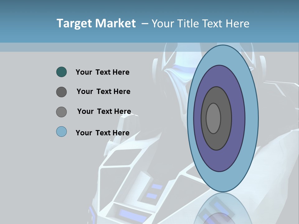 Soldier Cyborg Metal PowerPoint Template