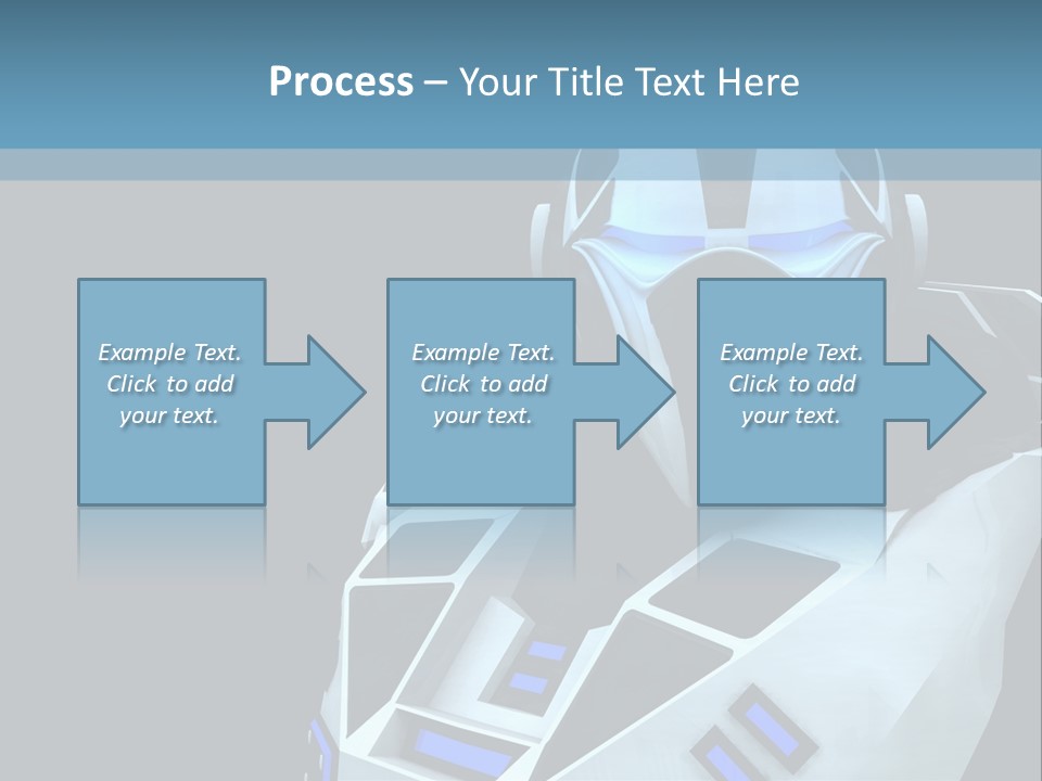 Soldier Cyborg Metal PowerPoint Template