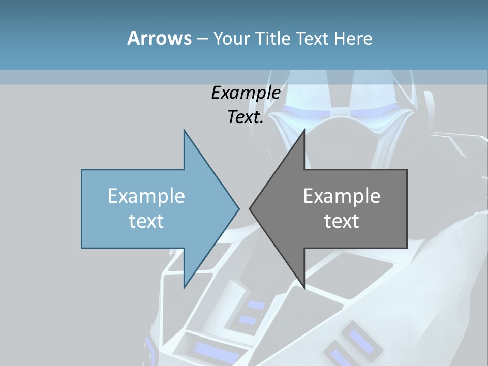 Soldier Cyborg Metal PowerPoint Template
