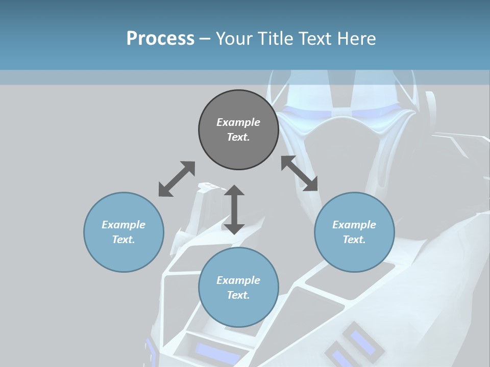 Soldier Cyborg Metal PowerPoint Template