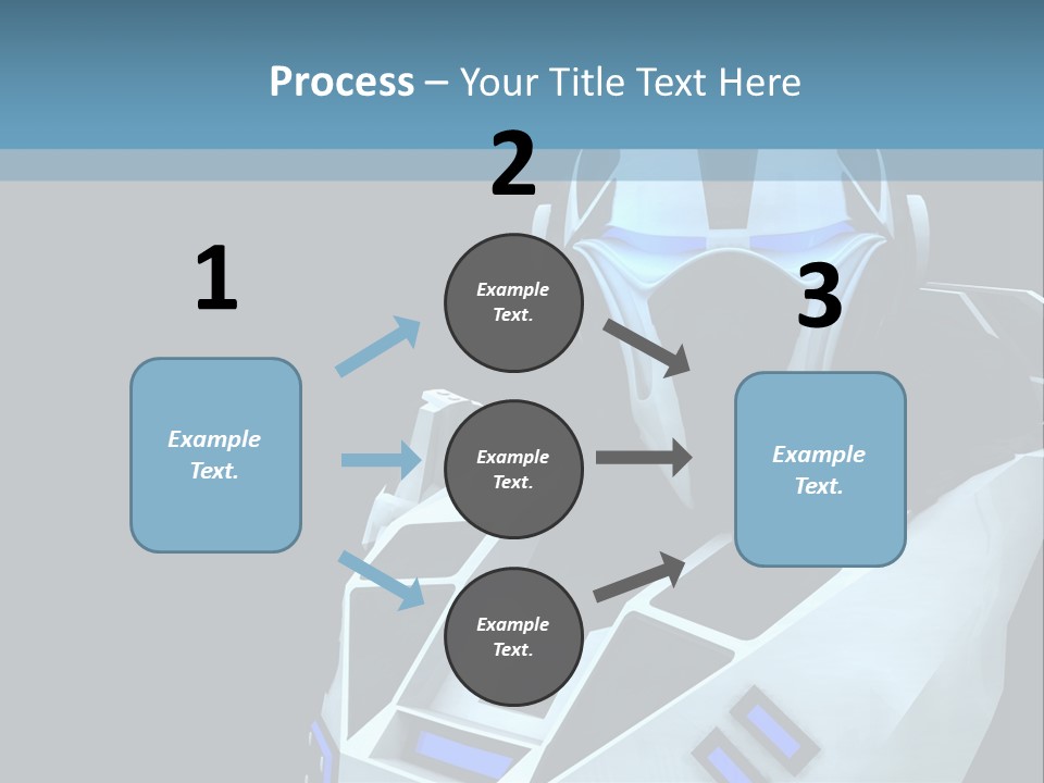 Soldier Cyborg Metal PowerPoint Template