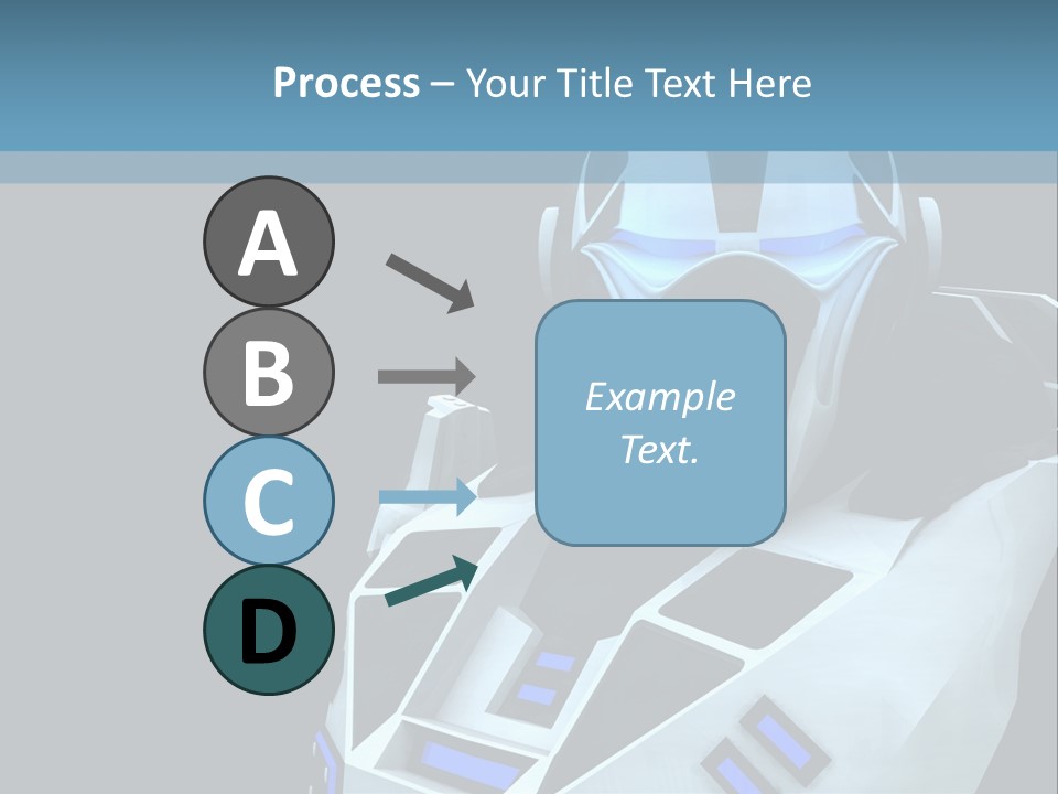 Soldier Cyborg Metal PowerPoint Template