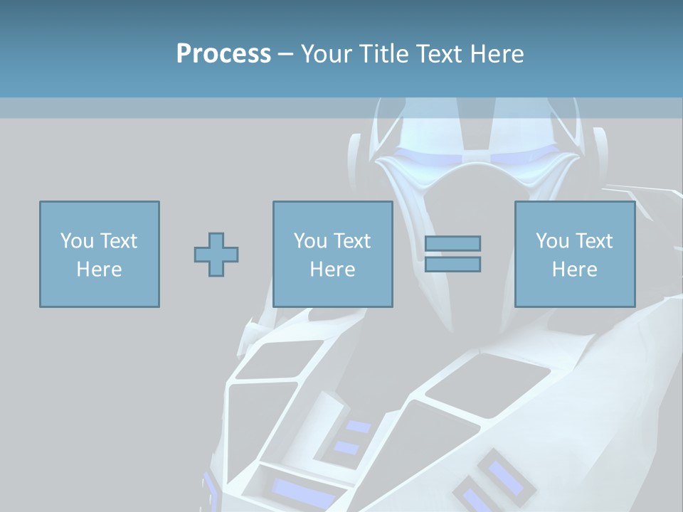 Soldier Cyborg Metal PowerPoint Template