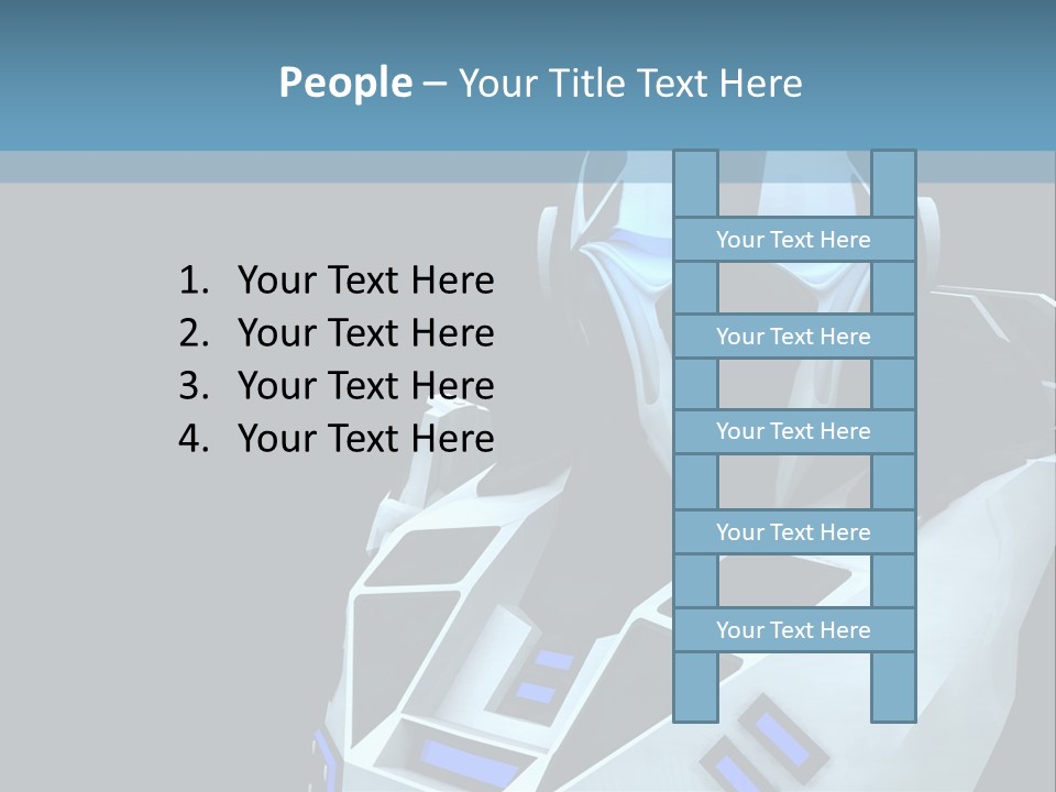 Soldier Cyborg Metal PowerPoint Template