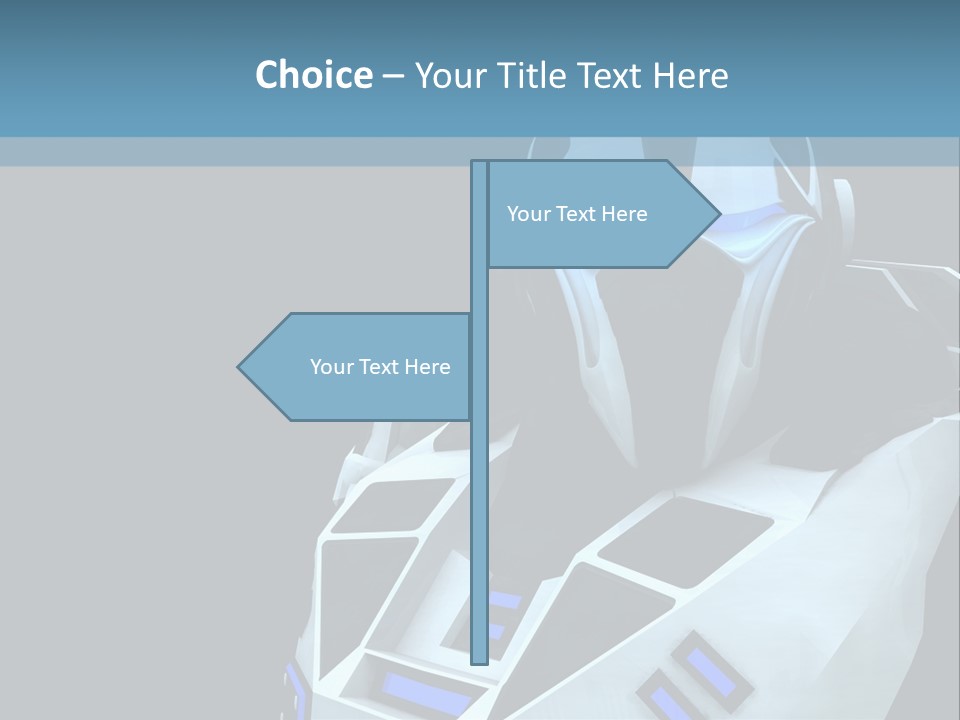 Soldier Cyborg Metal PowerPoint Template