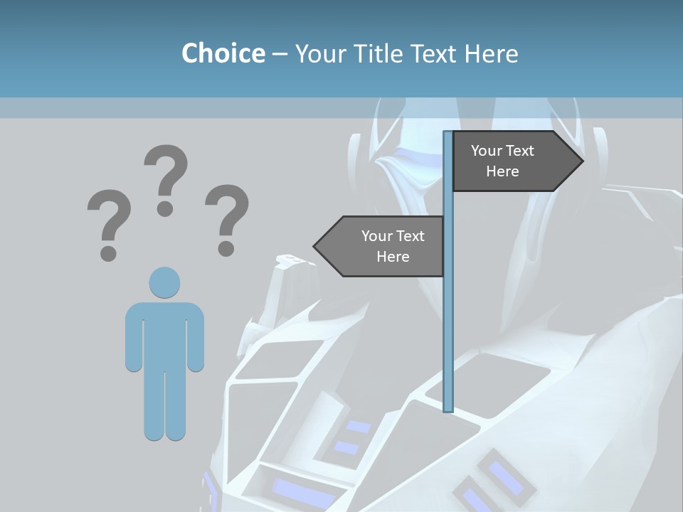 Soldier Cyborg Metal PowerPoint Template