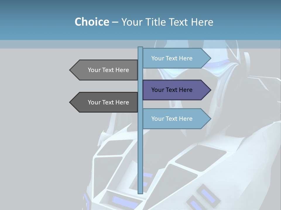 Soldier Cyborg Metal PowerPoint Template