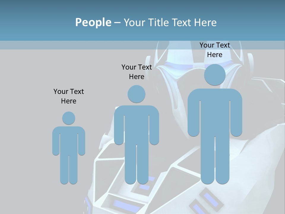 Soldier Cyborg Metal PowerPoint Template