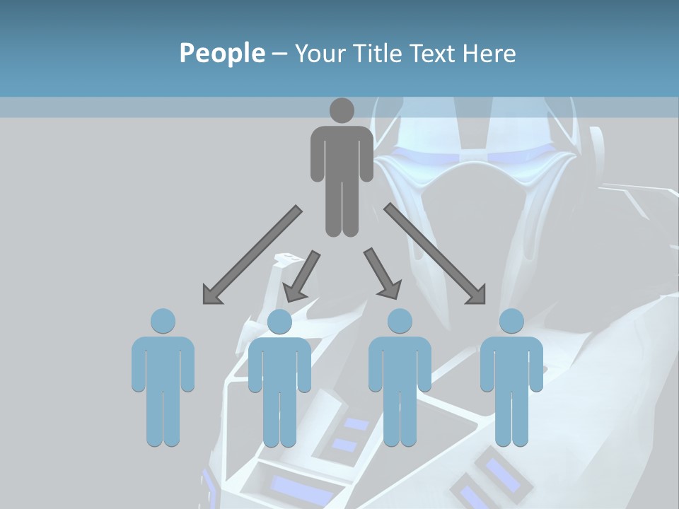 Soldier Cyborg Metal PowerPoint Template