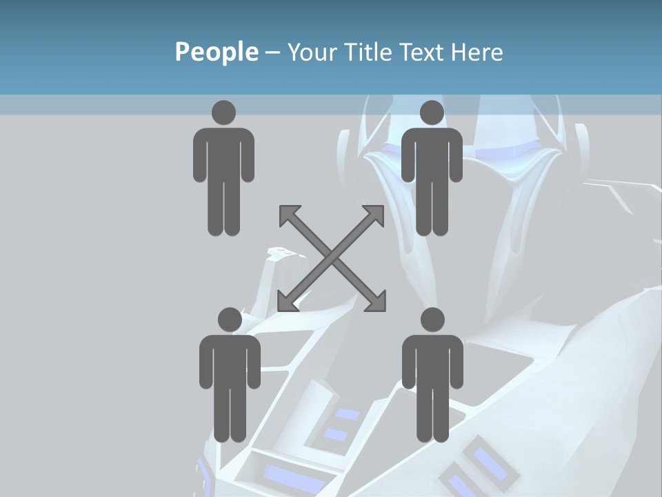 Soldier Cyborg Metal PowerPoint Template