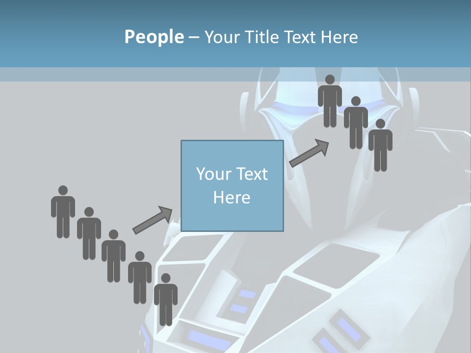 Soldier Cyborg Metal PowerPoint Template