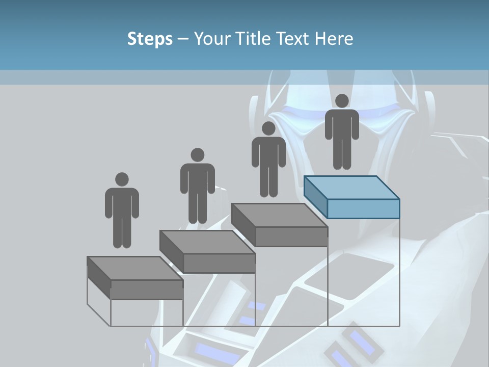 Soldier Cyborg Metal PowerPoint Template