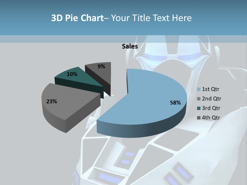 Soldier Cyborg Metal PowerPoint Template