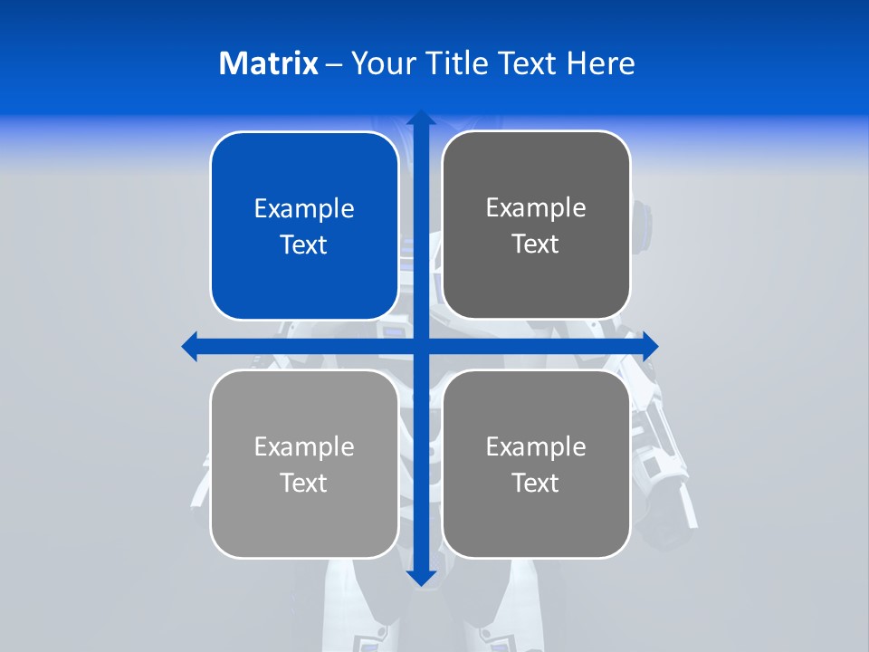 Robot Battle Illustration PowerPoint Template