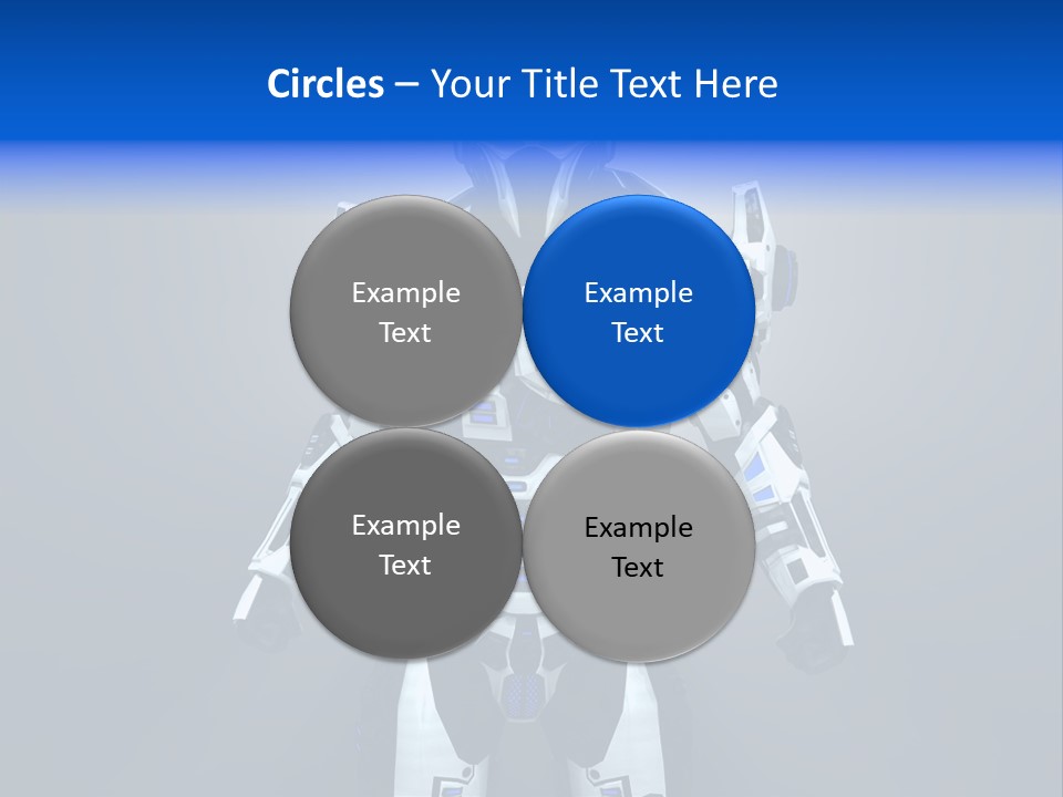 Robot Battle Illustration PowerPoint Template