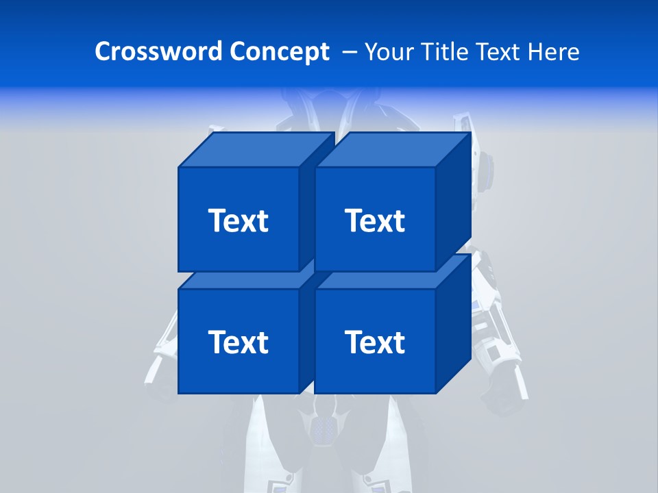Robot Battle Illustration PowerPoint Template
