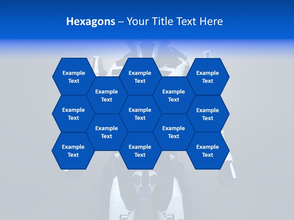Robot Battle Illustration PowerPoint Template
