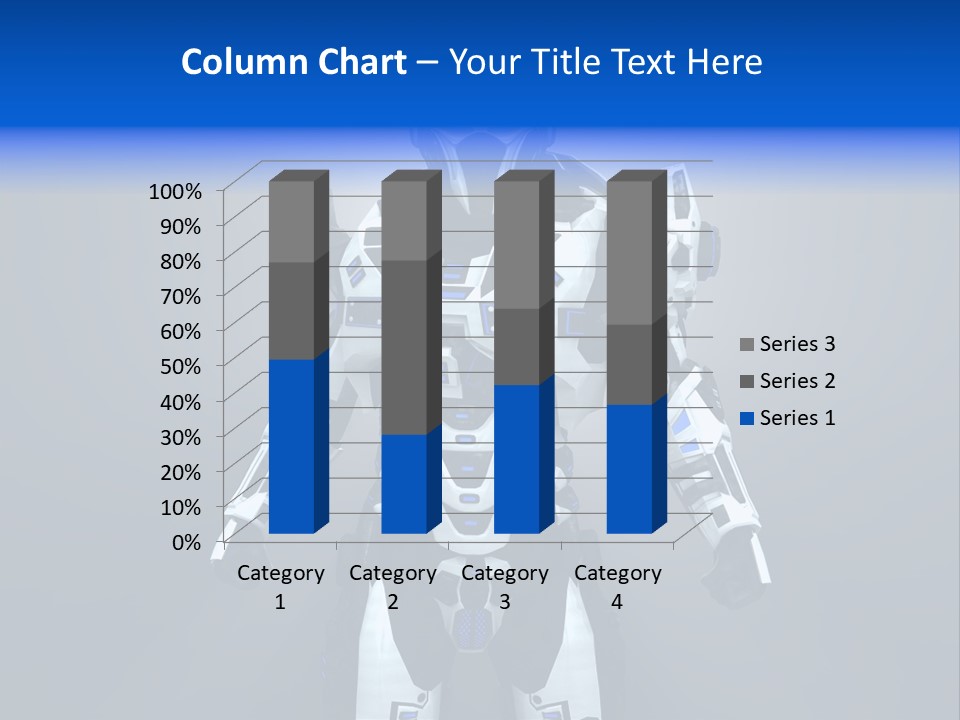 Robot Battle Illustration PowerPoint Template