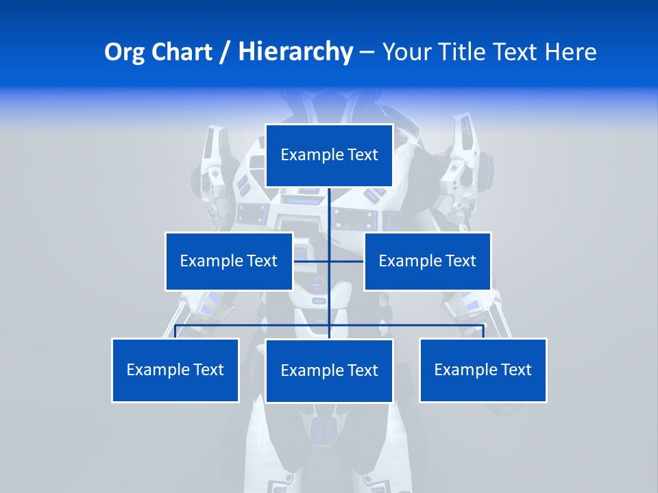 Robot Battle Illustration PowerPoint Template