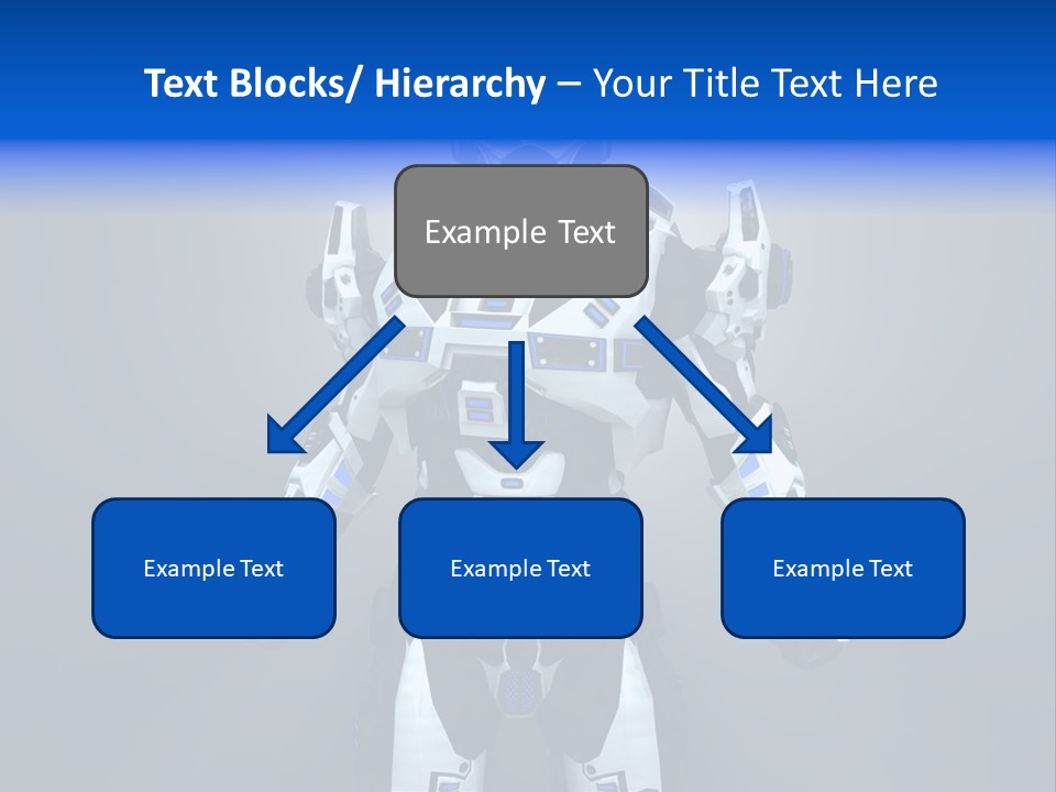 Robot Battle Illustration PowerPoint Template