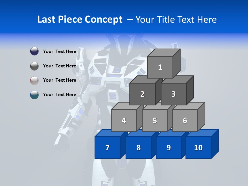 Robot Battle Illustration PowerPoint Template