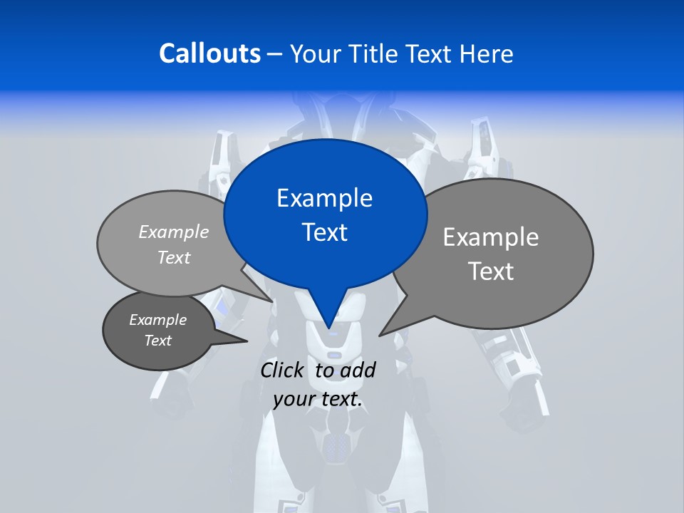 Robot Battle Illustration PowerPoint Template