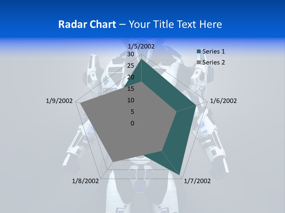 Robot Battle Illustration PowerPoint Template