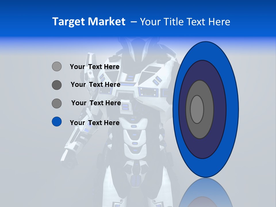 Robot Battle Illustration PowerPoint Template