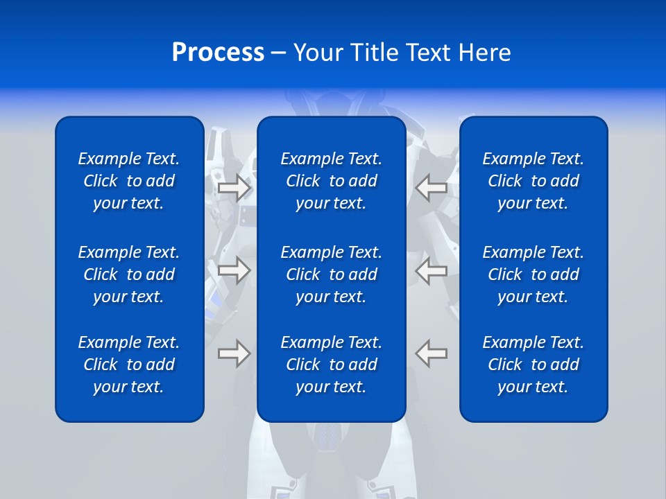 Robot Battle Illustration PowerPoint Template