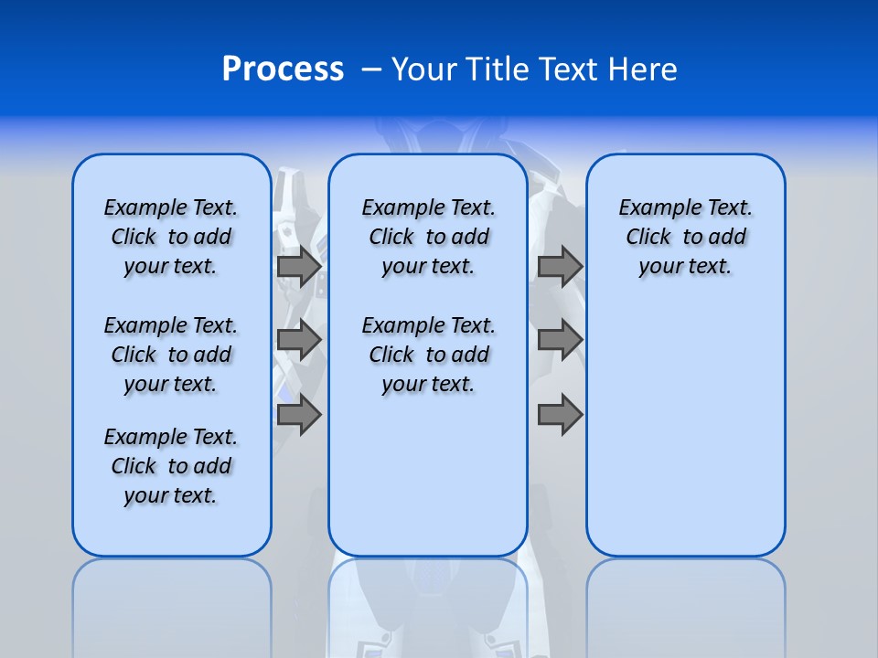 Robot Battle Illustration PowerPoint Template