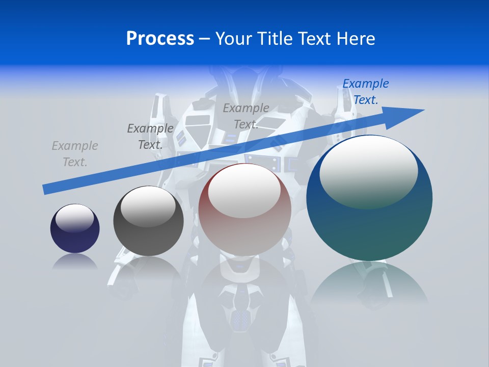 Robot Battle Illustration PowerPoint Template