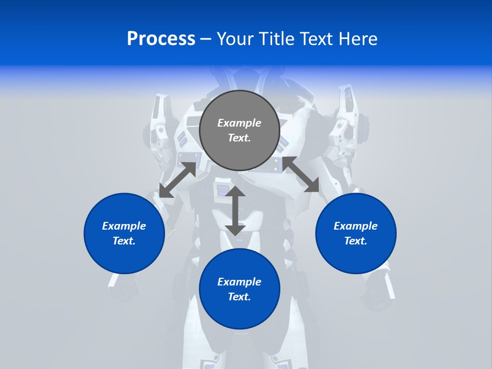 Robot Battle Illustration PowerPoint Template