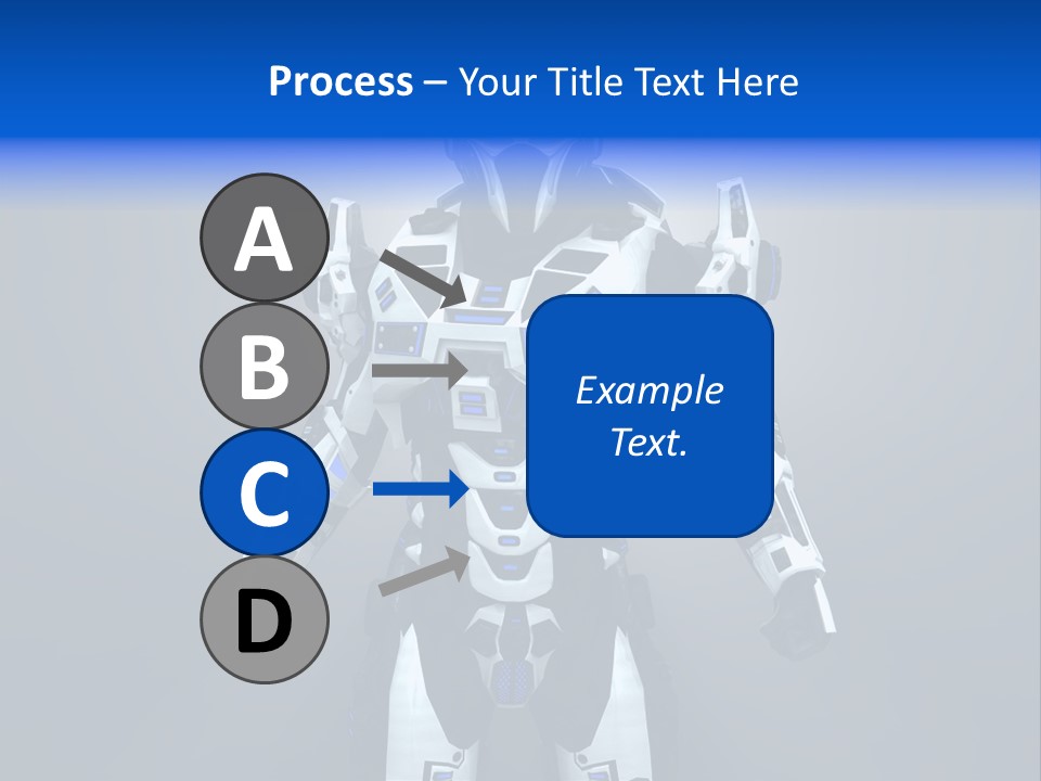 Robot Battle Illustration PowerPoint Template