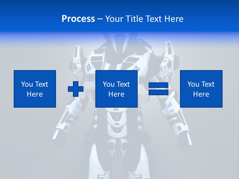 Robot Battle Illustration PowerPoint Template