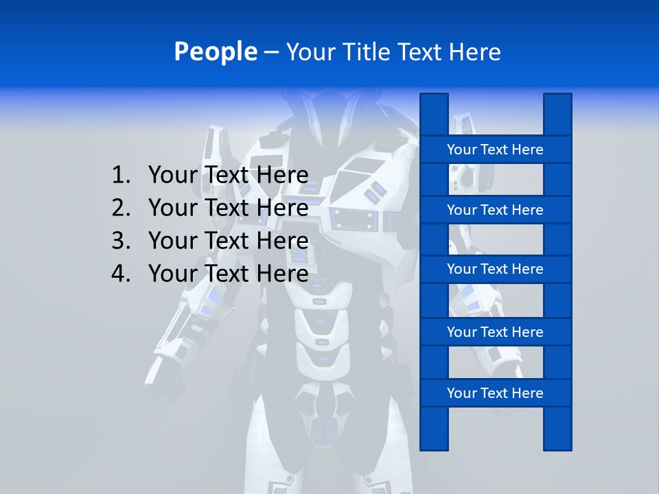 Robot Battle Illustration PowerPoint Template