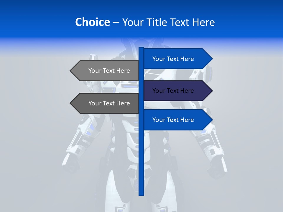 Robot Battle Illustration PowerPoint Template