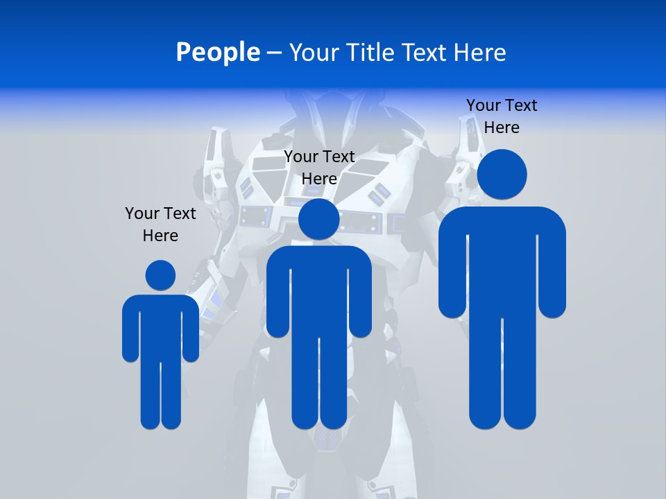 Robot Battle Illustration PowerPoint Template