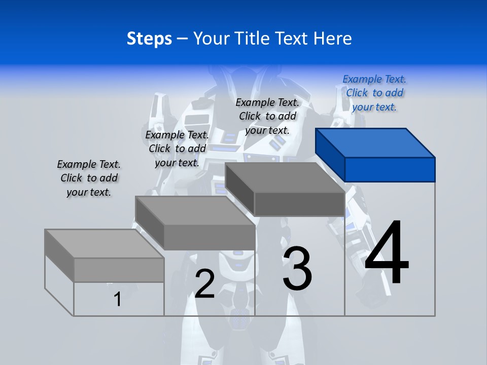 Robot Battle Illustration PowerPoint Template