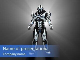 Illustration Armor Super PowerPoint Template