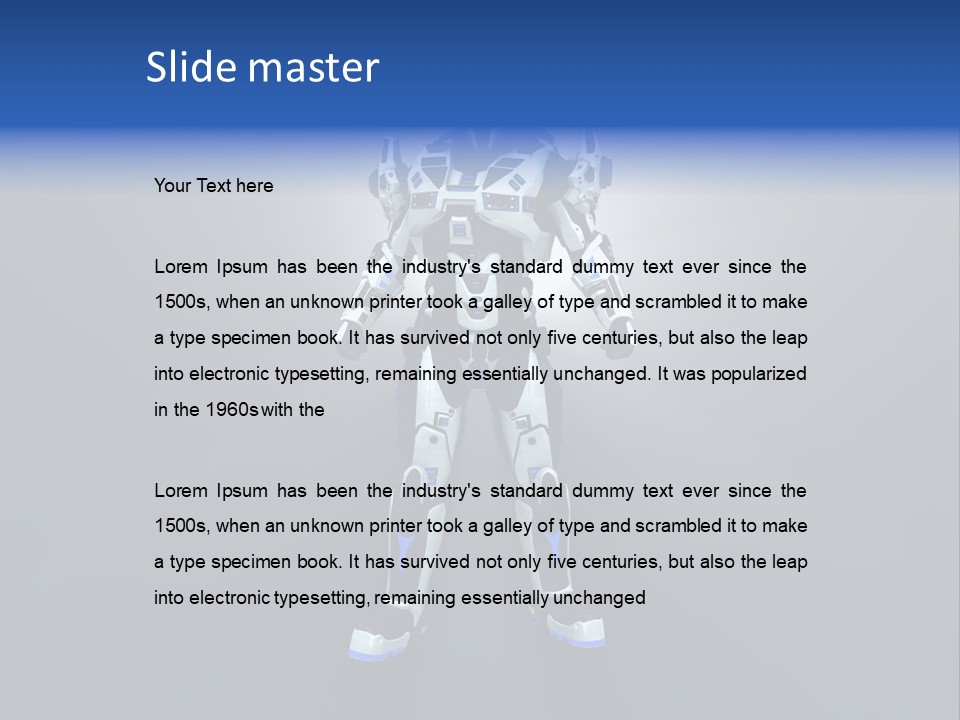 Illustration Armor Super PowerPoint Template