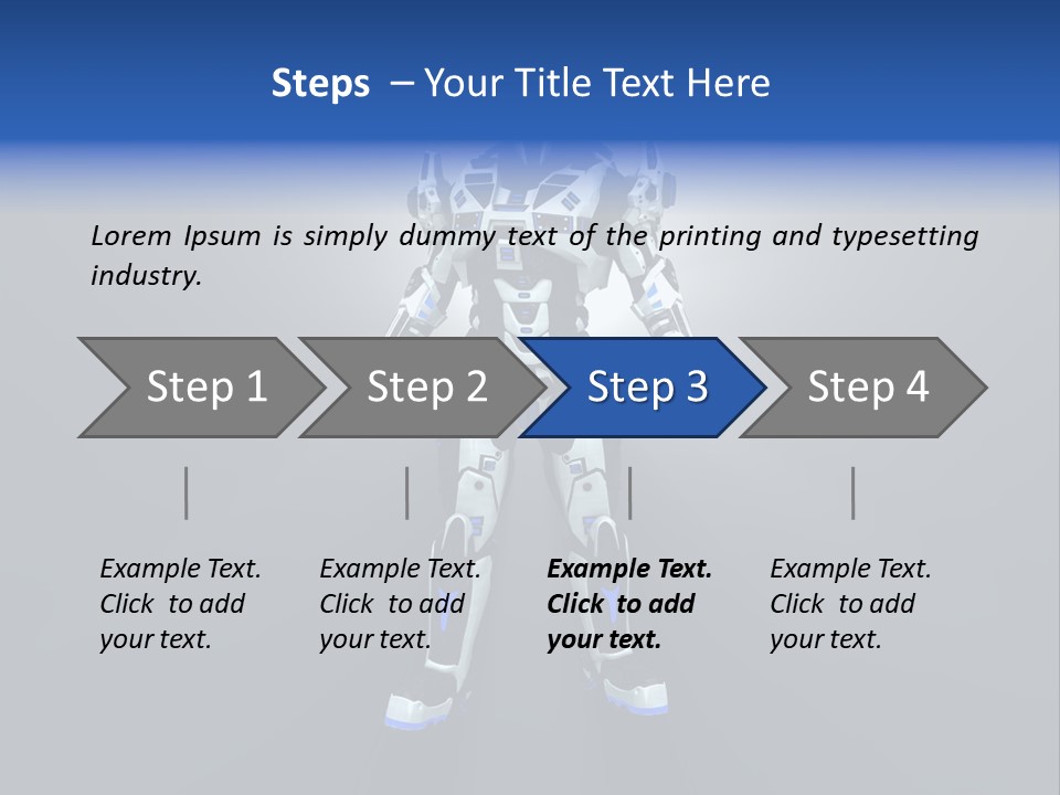 Illustration Armor Super PowerPoint Template