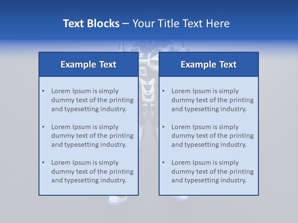 Illustration Armor Super PowerPoint Template