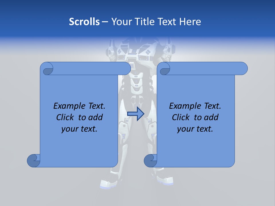 Illustration Armor Super PowerPoint Template