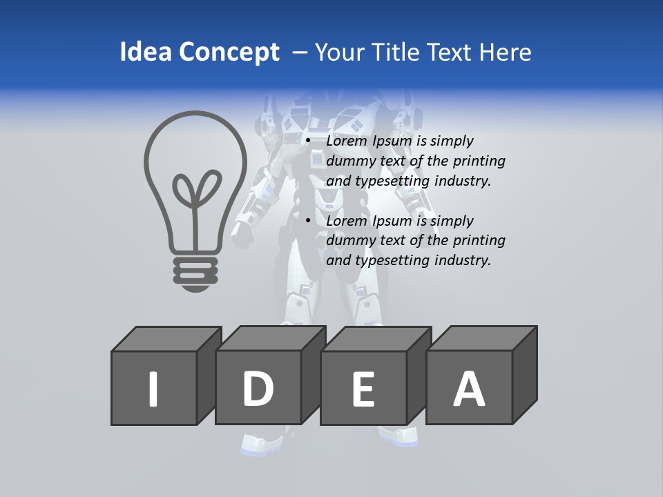 Illustration Armor Super PowerPoint Template