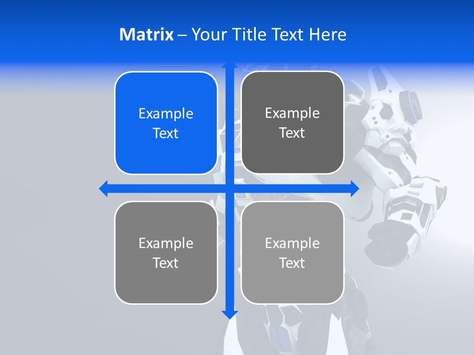Cyborg Sci Fi Robot PowerPoint Template