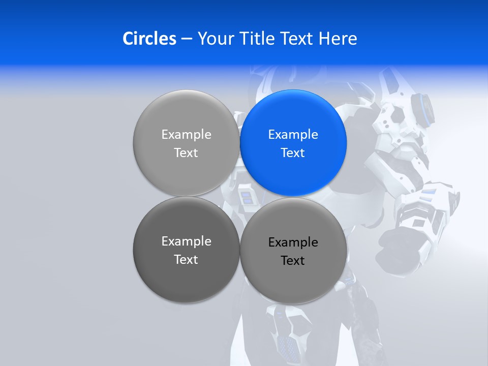 Cyborg Sci Fi Robot PowerPoint Template